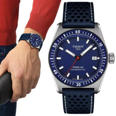 【TISSOT 天梭 官方授權】PR516系列 80小時動力儲存機械錶-38mm 情人節 禮物(T1494071604100)