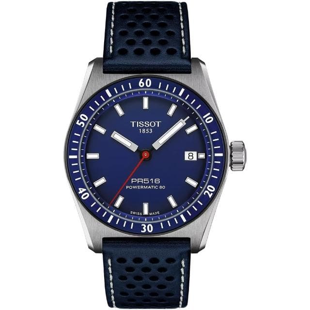 【TISSOT 天梭 官方授權】PR516系列 80小時動力儲存機械錶-38mm 情人節 禮物(T1494071604100)