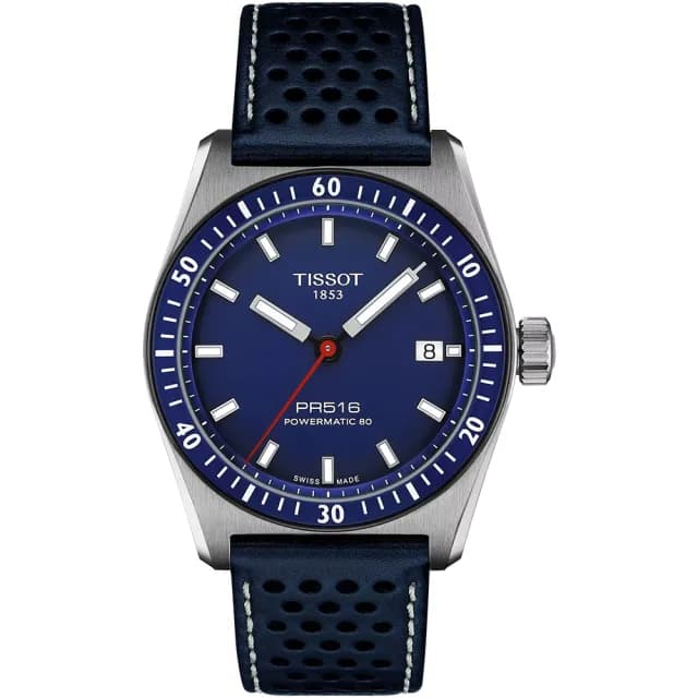 【TISSOT 天梭 官方授權】PR516系列 80小時動力儲存機械錶-38mm 情人節 禮物(T1494071604100)