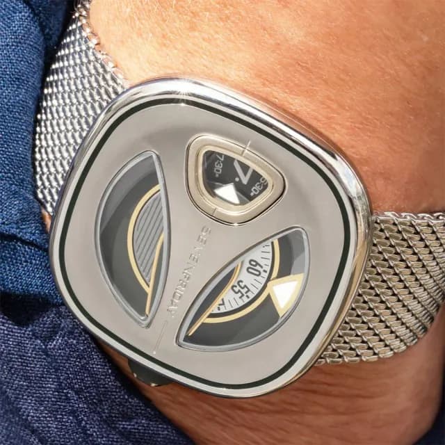 【SEVENFRIDAY】ME系列流線型 米蘭鍊帶機械錶 送禮 禮物 推薦(ME1/02M)