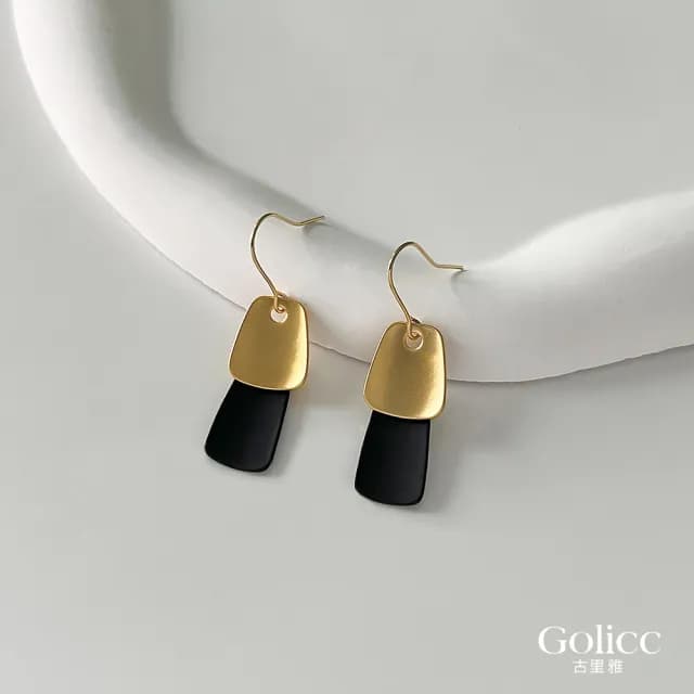 【Golicc】耳環 簡約 百搭 氣質(七夕 情人節 生日 飾品 耳飾 耳墜 禮物)