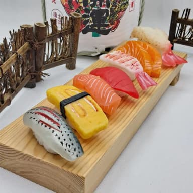 【果果森林】大尺寸4入組 日本料理擬真壽司冰箱貼/便條紙磁鐵/辦公室小物(聖誕節禮物 入厝禮物 生日禮物)