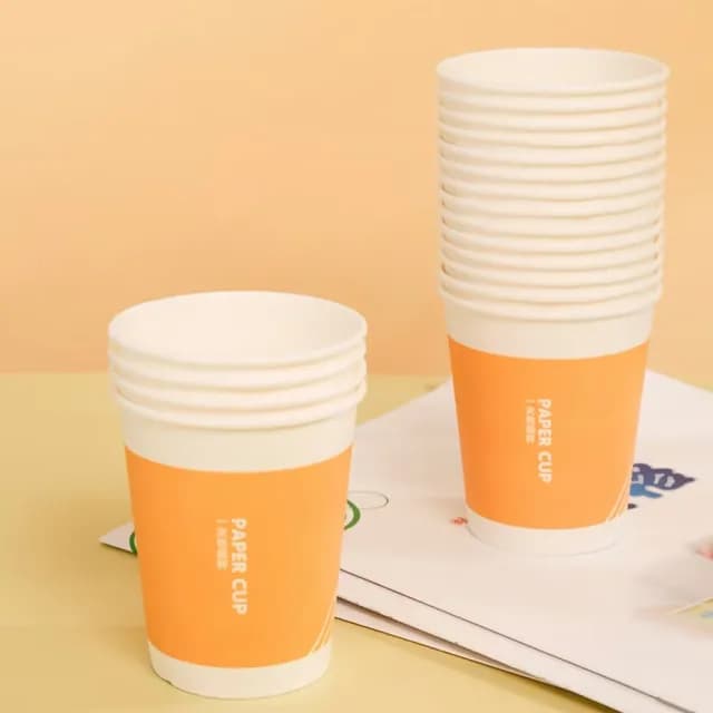 【派對必備】一次性原木漿環保紙杯-100個/組(party 節日 聚會 免洗杯 免洗餐具 野餐 露營)