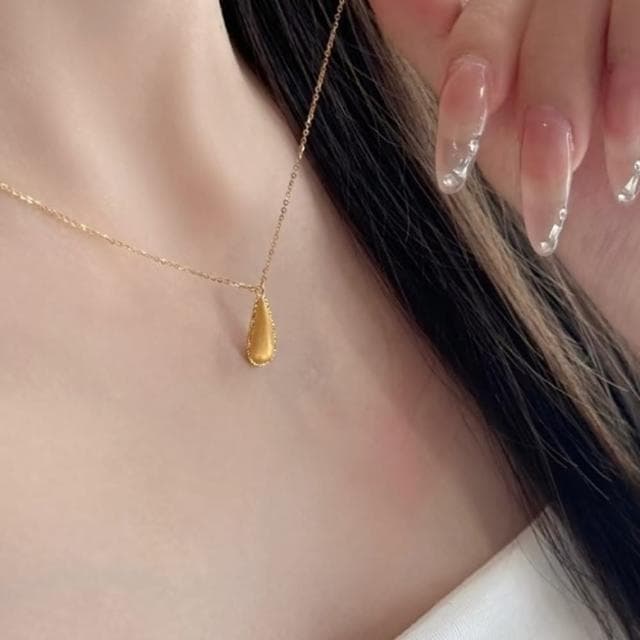 【Penny珮妮】復古拉絲水滴愛心項鍊吊墜2款可選(生日禮物/母親節/交換禮物/情人節/送女友/毛衣鏈)