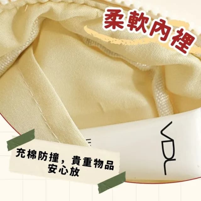 【享屋】情人節禮物 七夕 棉花糖收納包-大號 化妝包 太空棉包 蓬蓬包 飾品包 美妝包 相機包 萬用包 可愛收