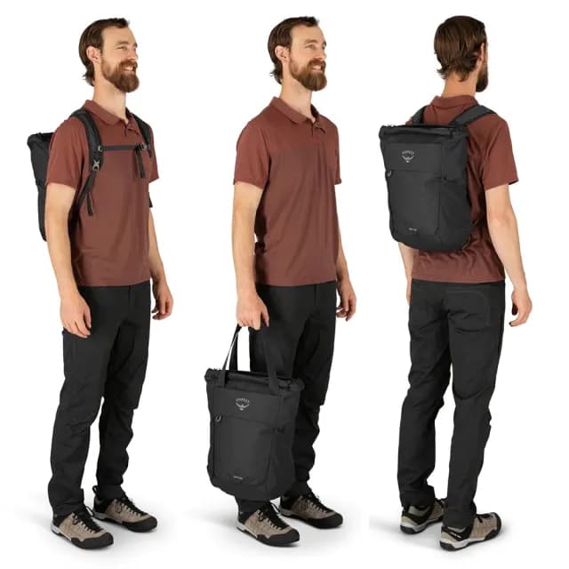 【Osprey】情人節禮物 Daylite Tote Pack 20 托特包 綠色樹冠/綠色溪流(單肩包 肩背包 後背包 手提包)