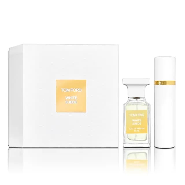 【TOM FORD】White Suede 私人調香系列-經典白麝香淡香精 50ml禮盒(淡香精50ML+隨身瓶10ML 平行輸入)