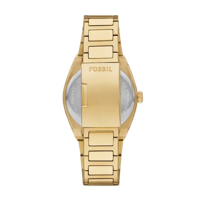 【FOSSIL】Everett 復古大三針手錶-金x綠/42mm 禮物 送禮 推薦(FS6090)