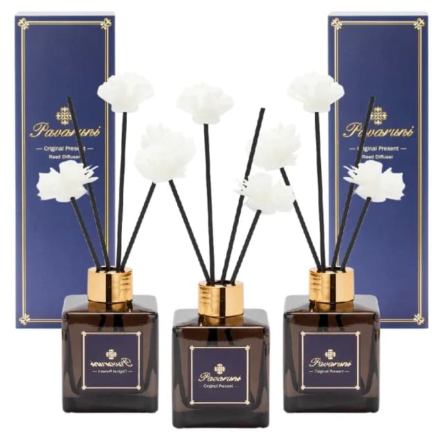 【Pavaruni】美國擴香瓶三入組夜幕系列無火香薰天然精油花香木質果香(生日聖誕交換女友女生情人禮物)