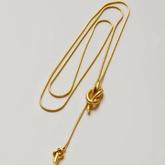 【SUMMER 一夏】韓國設計打結流蘇Y字鍊ins冷淡風輕奢長款毛衣鍊項鍊(ins韓風)