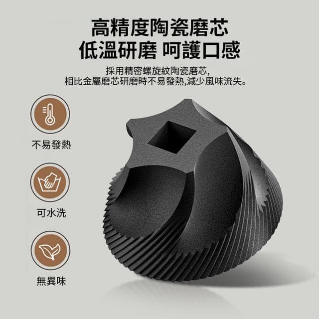 【Solid】電動咖啡豆磨豆機 意式咖啡自動磨粉機 便攜小型咖啡機 家用不鏽鋼咖啡豆子研磨機(母親節禮物)