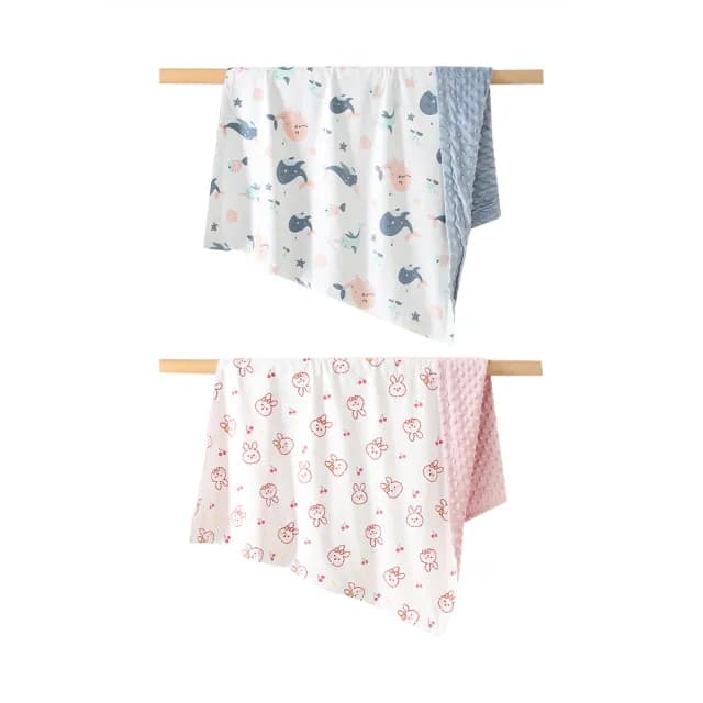 【Jonyer】寶寶安撫豆豆毯 超棉柔包巾 新生兒蓋被 嬰兒蓋毯 四季毯 交換禮物(100*100cm)