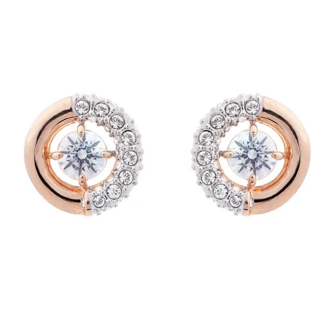 【SWAROVSKI 施華洛世奇】Dextera 玫瑰金耳環(限 量 促 銷)