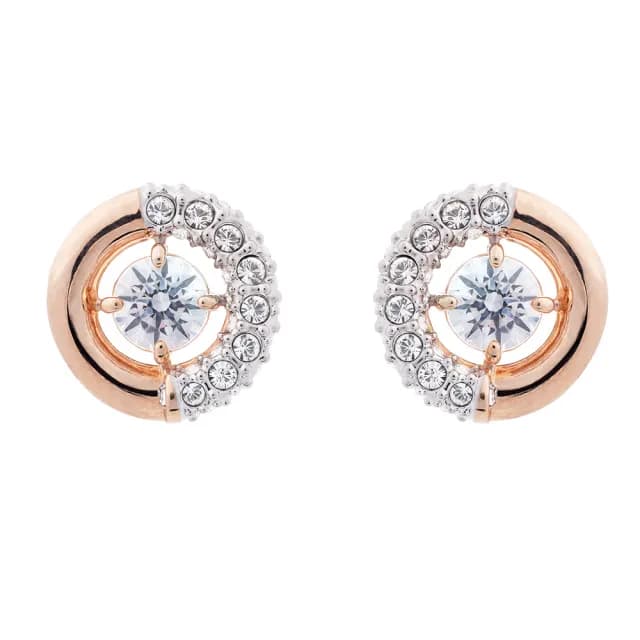 【SWAROVSKI 施華洛世奇】Dextera 玫瑰金耳環(限 量 促 銷)