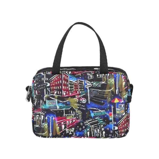 【Lesportsac】迷你小手提包 送禮 禮物 女包 男包 情人節禮物(冬日紐約夜景)