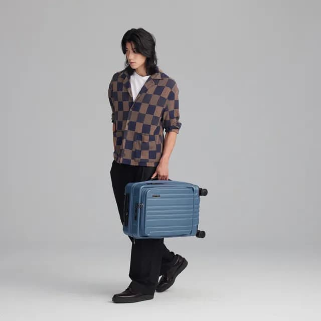 【SWISS STYLE】20吋 BERMAS TOP系列－新型上掀/前開式 可加大日本煞車行李箱(4色可選)