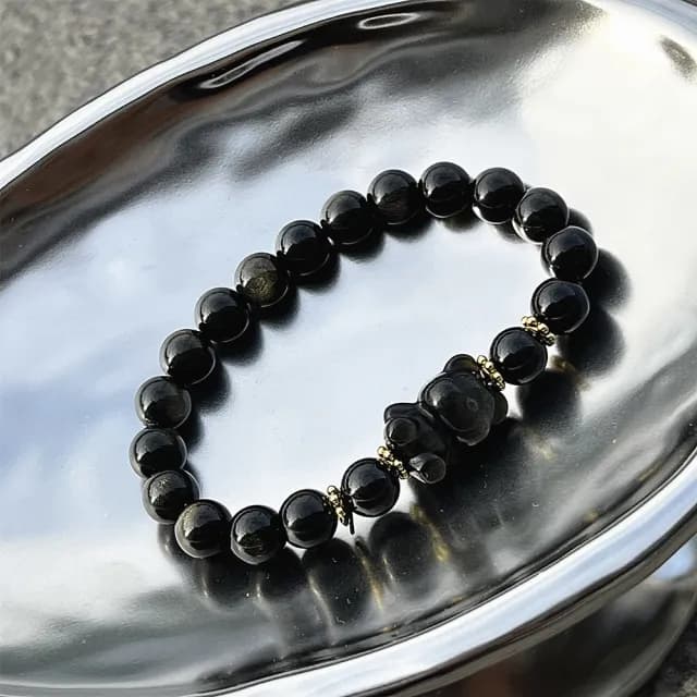【Penny珮妮】金曜石小熊手鍊8mm(母親節禮物 交換禮物 送女友 生日禮物 情人節 尾牙 新年禮物 結婚)