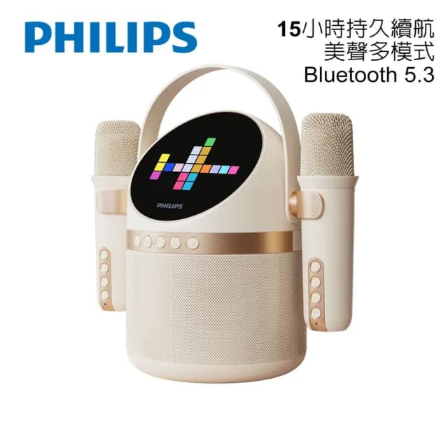 【Philips 飛利浦】小福麥AI智能K歌藍牙音箱-TAS2509WT