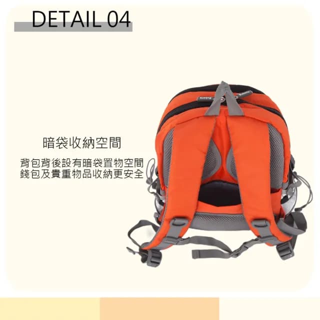 【Roberta Juden】情人節禮物 小背包 安心背開拉鍊 輕量防潑水(防水包 R701-亮橘色)