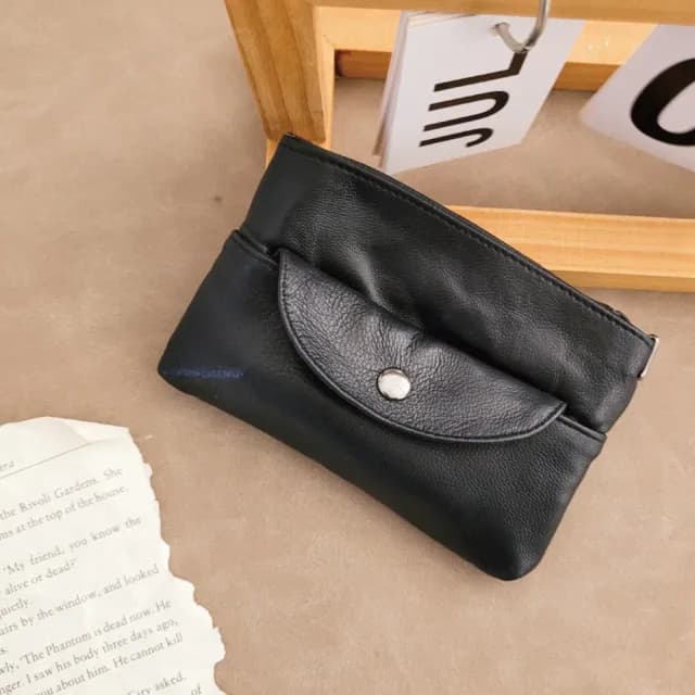 【玩皮工坊】羊皮簡約三層 LH1087 女士零錢包(真皮包包 單色選)