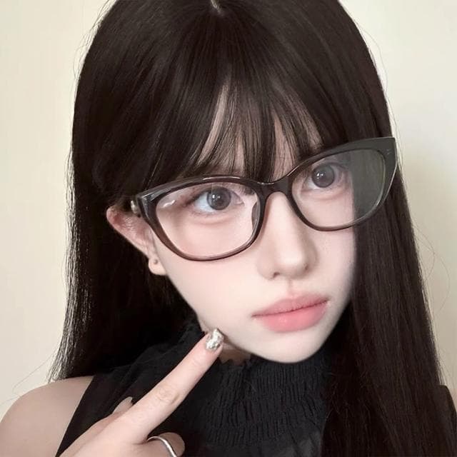 【KT DADA】母親節禮物 多邊形鏡框 粗框眼鏡 素顏眼鏡 無度數眼鏡 復古眼鏡 鏡框 眼鏡 眼鏡框 ins眼鏡 網紅