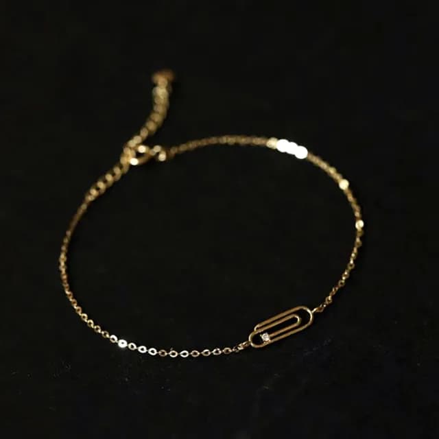 【Penny珮妮】S925銀迴紋針造型設計手鍊(母親節禮物 交換禮物 送女友 生日禮物 情人節 尾牙 新年禮物 結婚)