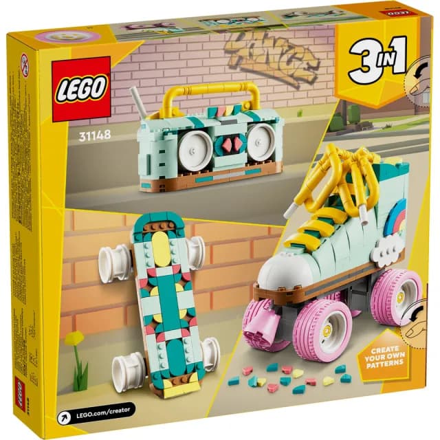 【LEGO 樂高】創意百變系列3合1 31148 復古溜冰鞋(DIY積木 三種組裝方式 禮物)