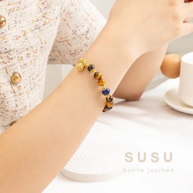 【SU SU】暮光水晶手鍊(虎眼石 石榴石 青金石 事業運 招財 轉運 能量 防小人 送禮 推薦)