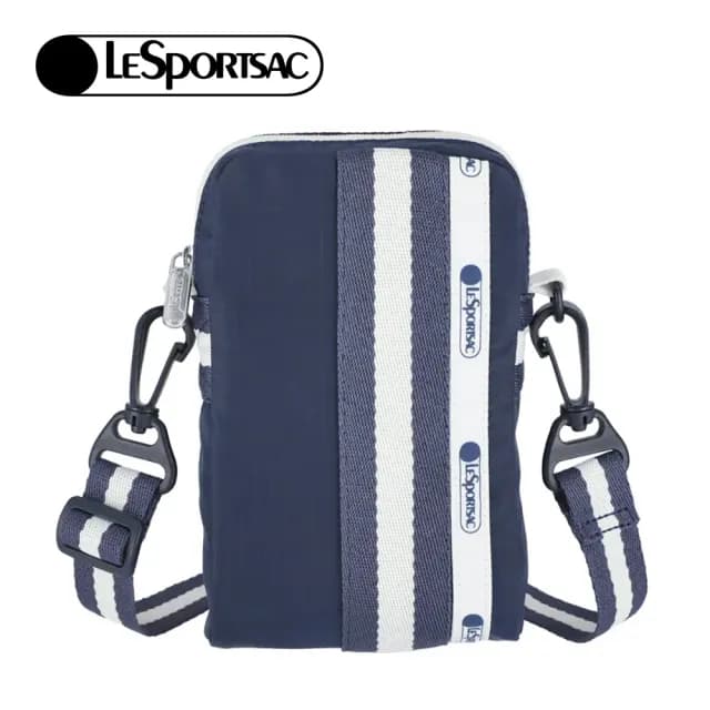【Lesportsac】隨身小包 手機包 送禮 禮物 女包 男包 情人節禮物(滾邊深海藍)