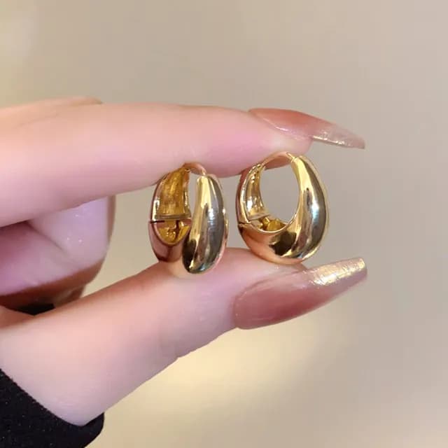 【LEEHER】個性耳環/耳環女簡約耳環/正韓耳環/金色耳環/純銀飾品/女生禮物/925純銀耳環/耳