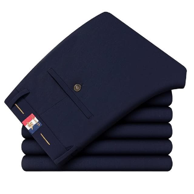 【米蘭精品】現貨+預購 西裝褲休閒長褲(薄款商務直筒男褲子父親節禮物3色74er1)