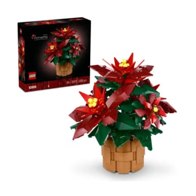 【LEGO 樂高】Botanicals 10370 聖誕紅(居家擺飾 交換禮物 聖誕禮物 裝飾 玩具 母親節禮物)