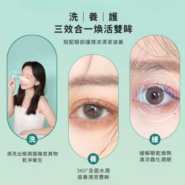 【水水雙眼】霧化奈米眼部隨身補水噴霧罐(深層保濕 USB便攜 迷你 補水 清潔 噴霧器 生日禮物 噴霧儀)