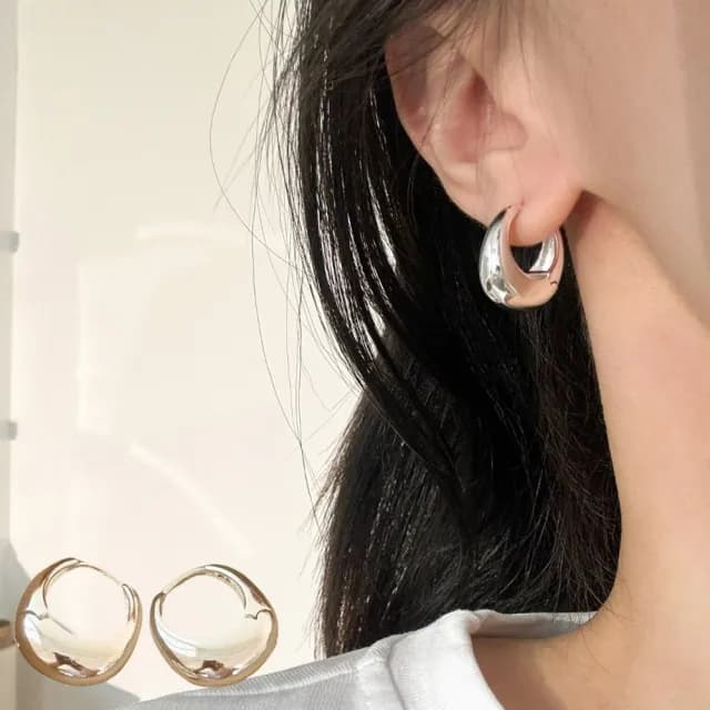 【LEESA】情人節禮物 ins風\耳環\耳環女\925\純銀耳環\個性耳環\正韓耳環\金色耳環\純銀飾品\女生禮物\耳飾