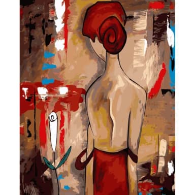 【ArtLife 藝術生活】DT237女人的背影40*50CM(數字油畫 DIY DIY數字油畫 交換禮物 畫畫玩具)