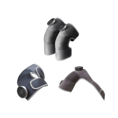【日本 REGULIS】Plus升級款固膝關節按摩器二入組GN2321-大全配(膝蓋按摩 熱敷護膝 年長 母親節禮物)