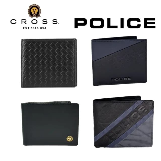 【CROSS】限量2折 頂級小牛皮男用短夾皮夾 全新專櫃展示品(買一送一好禮 交換禮物/情人節/現貨)