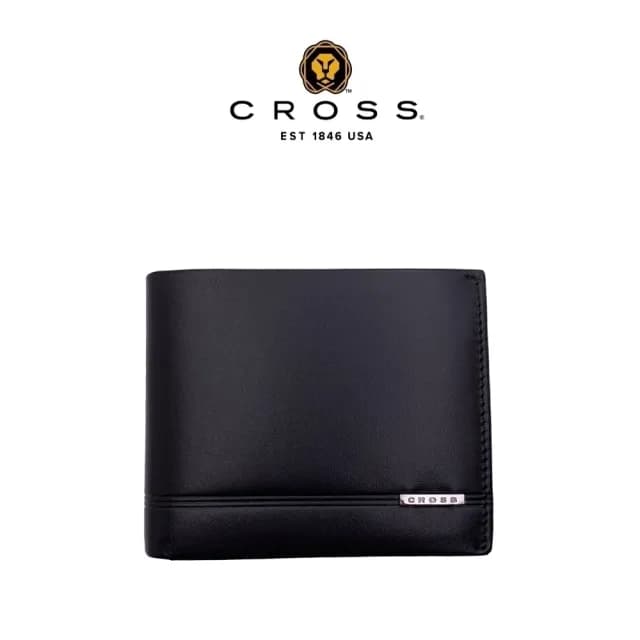 【CROSS】限量2折 頂級小牛皮5卡1零錢袋男用皮夾 全新專櫃展示品(88父親節禮物 男夾)
