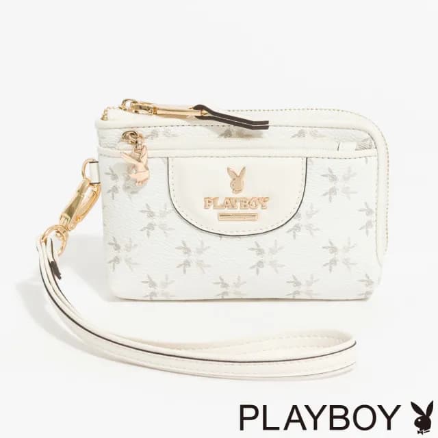【PLAYBOY】零錢包  White Bunny系列(米白色)