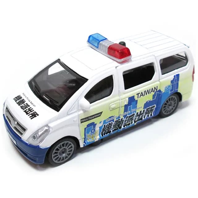 【TDL】迴力機動警車玩具合金車迴力車汽車模型聲光玩具車 CT-857(生日禮物 聖誕節)