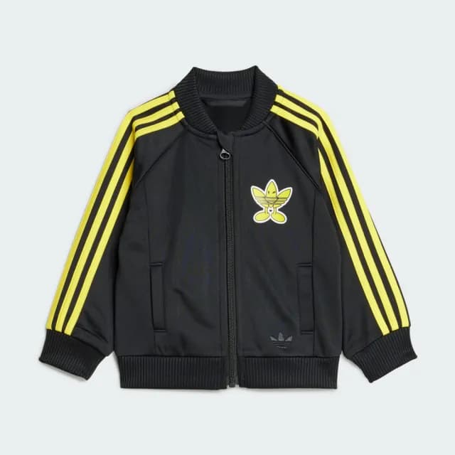 【adidas 愛迪達】SMILEY WORLD SST 運動套裝 嬰幼童裝 - Originals JD2874