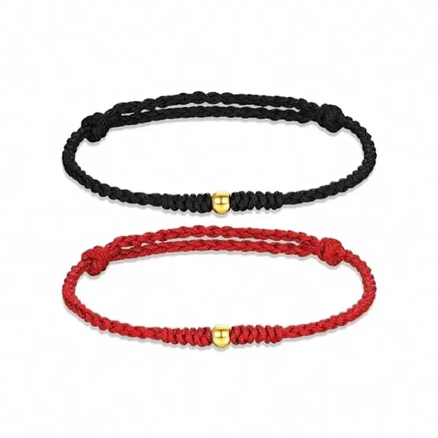 【Penny珮妮】黃金999 迷你轉運金珠 手繩手鍊2色可選(母親節 交換禮物 送女友 生日禮物 情人節 新年 結婚)