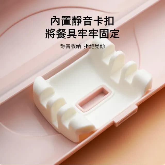 【Klova】蝴蝶結304不鏽鋼便攜餐具 3件組 學生餐具 外出環保餐具 野餐/露營(筷子/勺子/叉子)