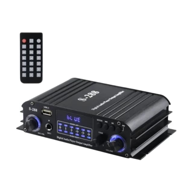 【LEZUN樂尊】S288擴大機 4聲道 小型卡拉OK(擴大機/擴大器/功放器/音響/藍芽連結/功放機)