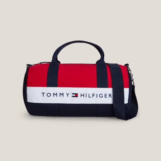【TOMMY HILFIGER】官方旗艦館 拼色行李袋_藍色