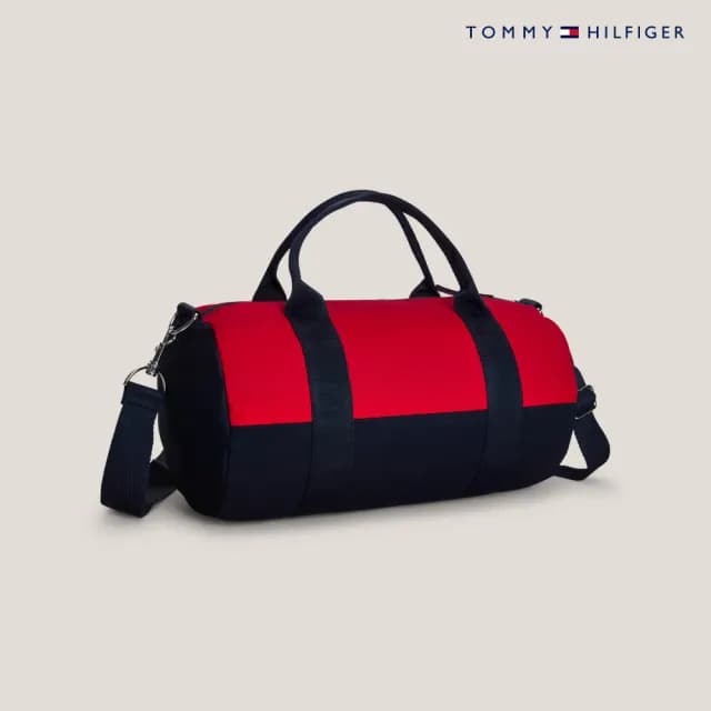【TOMMY HILFIGER】官方旗艦館 拼色行李袋_藍色