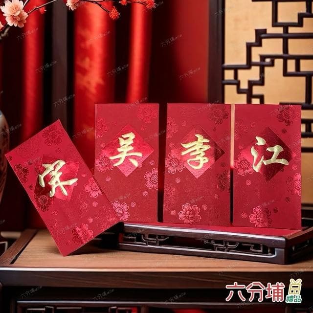 【六分埔禮品】2~9筆劃-百家姓紅包10入(過年新年快樂春節小物婚慶春酒尾牙姓氏紅包姓名紅包)