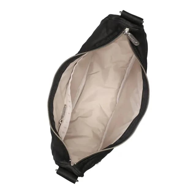 【Lesportsac】菱格壓紋月亮包 送禮 禮物(黑色)