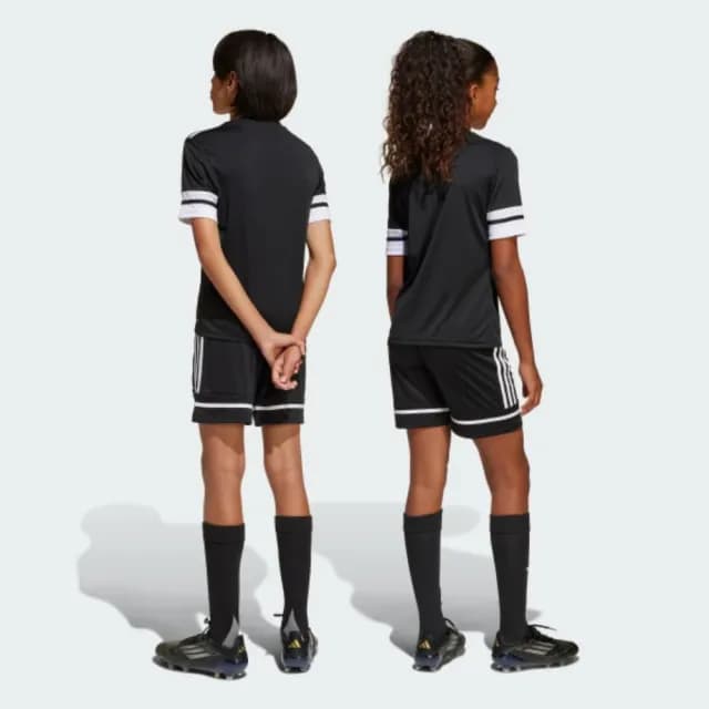 【adidas 愛迪達】短褲 童裝 大童 男女童 球褲 SQUA25 SHO Y 黑 JN5459
