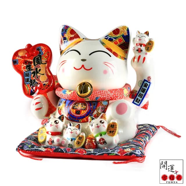 【開運方程式】招財貓存錢筒撲滿風生水起大財來(玄關招財神獸開運禮盒送禮開運聖誔節交換禮物/入厝禮)